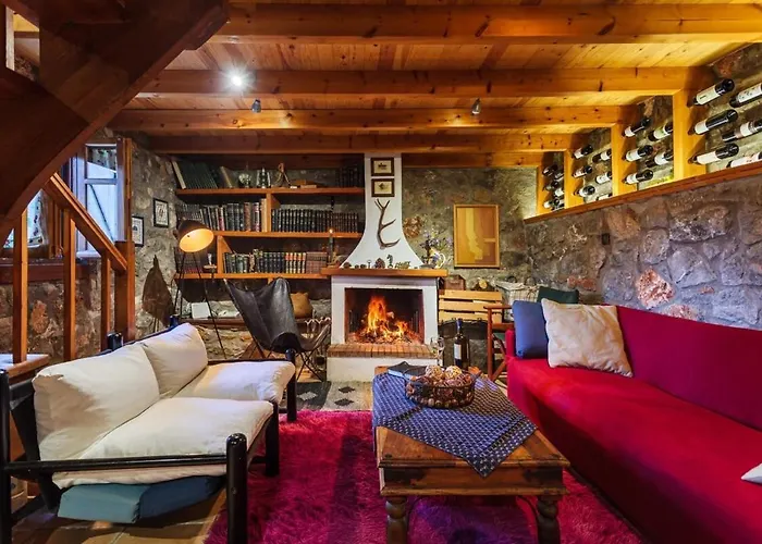 Stone Forest Escape - Cozy Cinema & Starry Sky